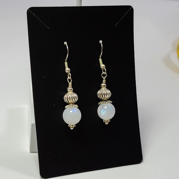 Moonstone Drop Earrings - Picture 11 of 11